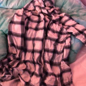plaid button down shirt